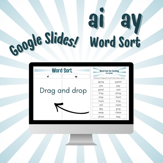Word Sort - Google Slides - AI & AY